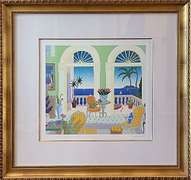 Thomas McKnight Hand Signed Serigraph, Bridgetown