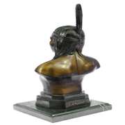 Chief Bust Bronze Sculpture