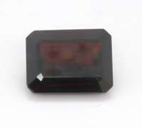 Excellent 12.31ct Emerald Cut Red Garnet Gemstone