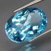 Dazzling 7.77ct 14mm Swiss blue Topaz