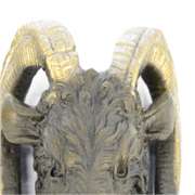 Mascot Ram Head Bronze Sculpture