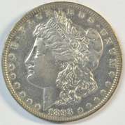Needle-sharp 1893-P Morgan Silver Dollar. Rare key date