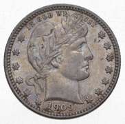 1909-D Barber Quarter