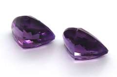 Exciting Pair of Trillion Cut Amethyst Gemstones, 16.95cts