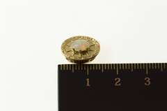 10K Yellow Gold Ornate Natural Opal Slide Bracelet Charm/Pendant