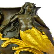 Vase Planter Bronze Statue