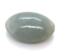 Ornate Oval Shaped Jade Stone, 18.04ct
