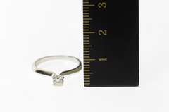 14K White Gold 0.30 Ct Diamond Solitaire Engagement Ring