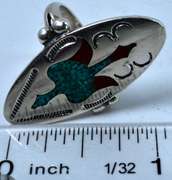 Sterling Silver Oval Ornate Ring.