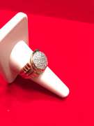 MENS 10K YELLOW GOLD DIAMOND RING