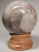 Elegant 1,675ct pinkish gray Jasper sphere