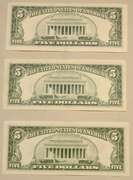 3 Star $ 5 FRN  1963 A 1969 A And 1974
