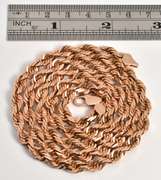 Unusual Sturdy Rose Gold Rope Necklace