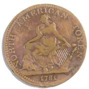 1781 North American Token US Colonial