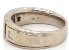 MEN'S 14K WHITE GOLD DIAMOND BAND