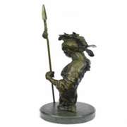 Native American Indian Chief Bronze Sculpture