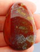 Incredible liquid luster on this 101.31ct natural Bloodstone