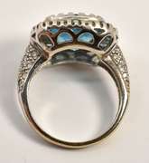 Wonderful 18k WG Blue Topaz Ring