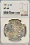 Basically Gem BU 1884-O Morgan Silver Dollar. NGC MS64