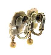 Antique Yellow Gold Brooch and Earrings Set