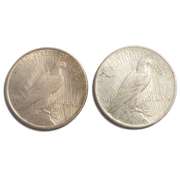2 1922 Peace Dollars