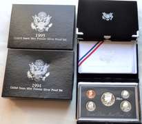 1993 &1994 US Mint Premier Silver Proof Sets