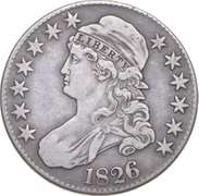 1826 Capped Bust Half Dollar - O-102