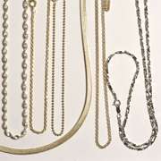 Diverse Group of 11 Sterling Necklaces