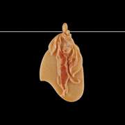 Adorable 98.67ct Red Malachite carving