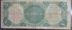 Series Of 1907 Woodchopper $5 Circulated. Speelman/White Signatures.