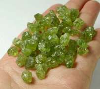 This is 158.84 carats of raw untreated Peridot!