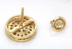 Dazzling Yellow Gold Diamond Earrings