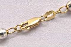 14 KT TRI COLOR ROSARY NECKLACE