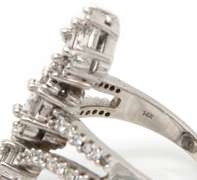 LADIES 14KT WHITE GOLD DIAMOND RING. 2.00 CARATS OF DIAMONDS