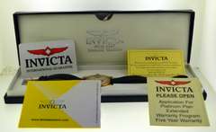 Invicta Rose Gold Case Watch w Leather Strap