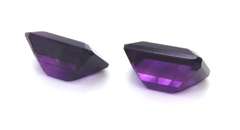 Amazing Set of Emerald Cut Amethyst Gemstones, 22.84ct