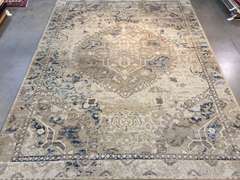 LOVELY VINTAGE REPRO DESIGN RUG 8x11