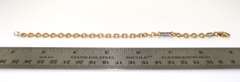 14kt Yellow Gold Cable Chain Bracelet with Showpiece Diamonds
