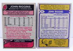 2 John Riggins Topps Football Cards