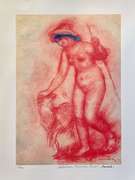 Pierre Auguste Renoir, Bather And dog