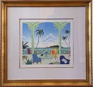 Thomas McKnight Hand Signed Serigraph, Hispaniola
