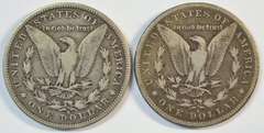 Very scarce 1892-S & 1894-S Morgan Silver Dollars
