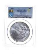 MS67 1886 Morgan Silver Dollar - Sight White - Graded PCGS