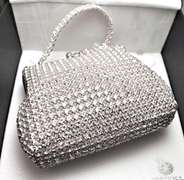Luxurious and elegant ladies crystals evening purse / clutch hand made in the Czech Republic