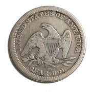 1854 Arrows Type Seated Quarter