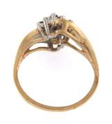 Fun 10kt Yellow Gold Diamond Cluster Ring