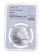 MS70 1995-W Special Olympics Commemorative Silver Dollar - Graded NGC