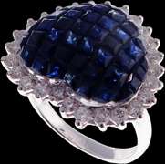 18KT Sapphire & Diamond Ring