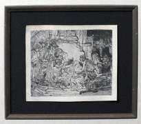 Extremely Rare and Collectable original Rembrandt Etching, 1654