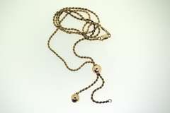 Italian Sterling Silver Lariat Rope Chain